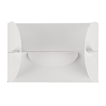 Bio Tek White Paper Gable Box / Take Out Container - Greaseproof - 4" x 2 1/2" x 2 1/2" - 25 count box