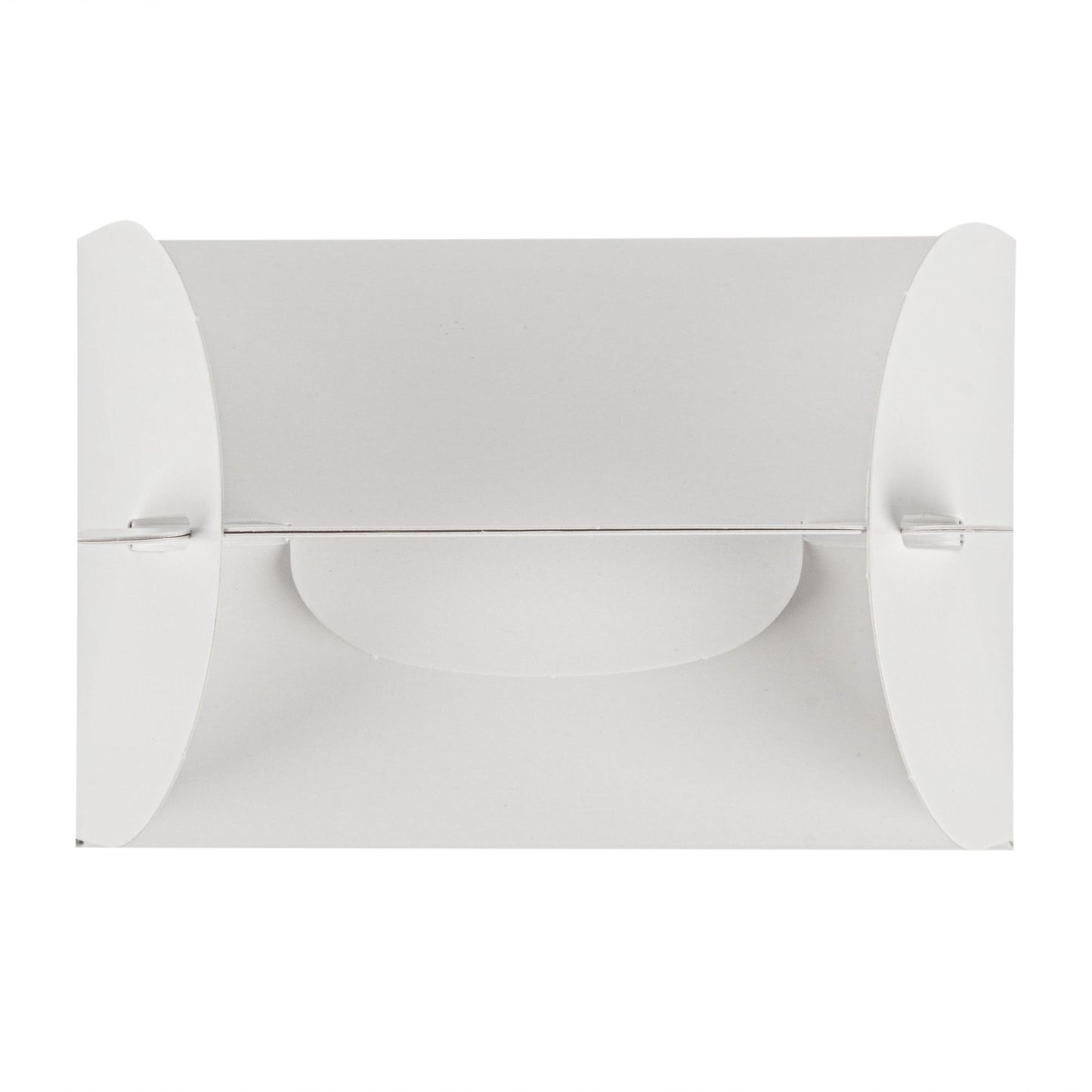 Bio Tek White Paper Gable Box / Take Out Container - Greaseproof - 4" x 2 1/2" x 2 1/2" - 100 count box