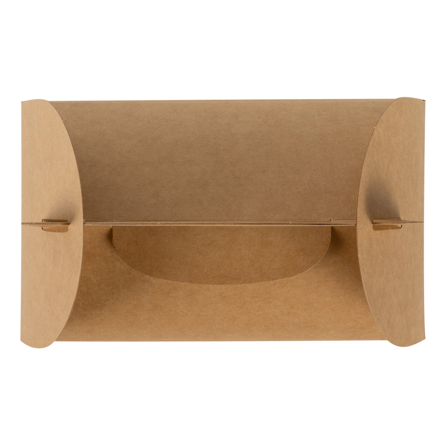 Bio Tek Kraft Paper Gable Box / Take Out Container - Greaseproof - 6" x 3 1/2" x 3 1/2" - 25 count box