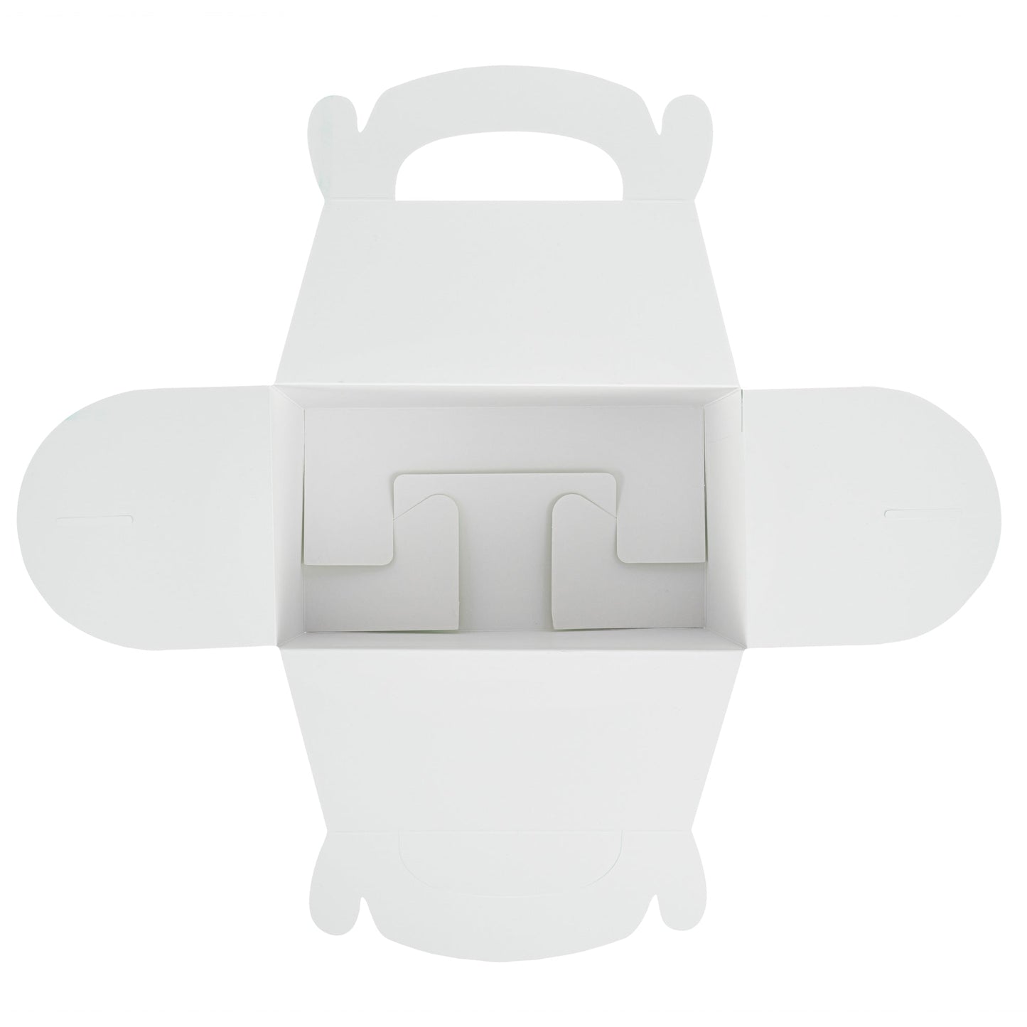 Bio Tek Frenchie Paper Gable Box / Take Out Container - Compostable - 8 1/2" x 4 3/4" x 5 1/2" - 100 count box