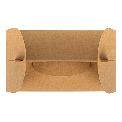 Bio Tek Kraft Paper Gable Box / Take Out Container - Greaseproof - 8 1/2" x 4 3/4" x 5 1/2" - 25 count box