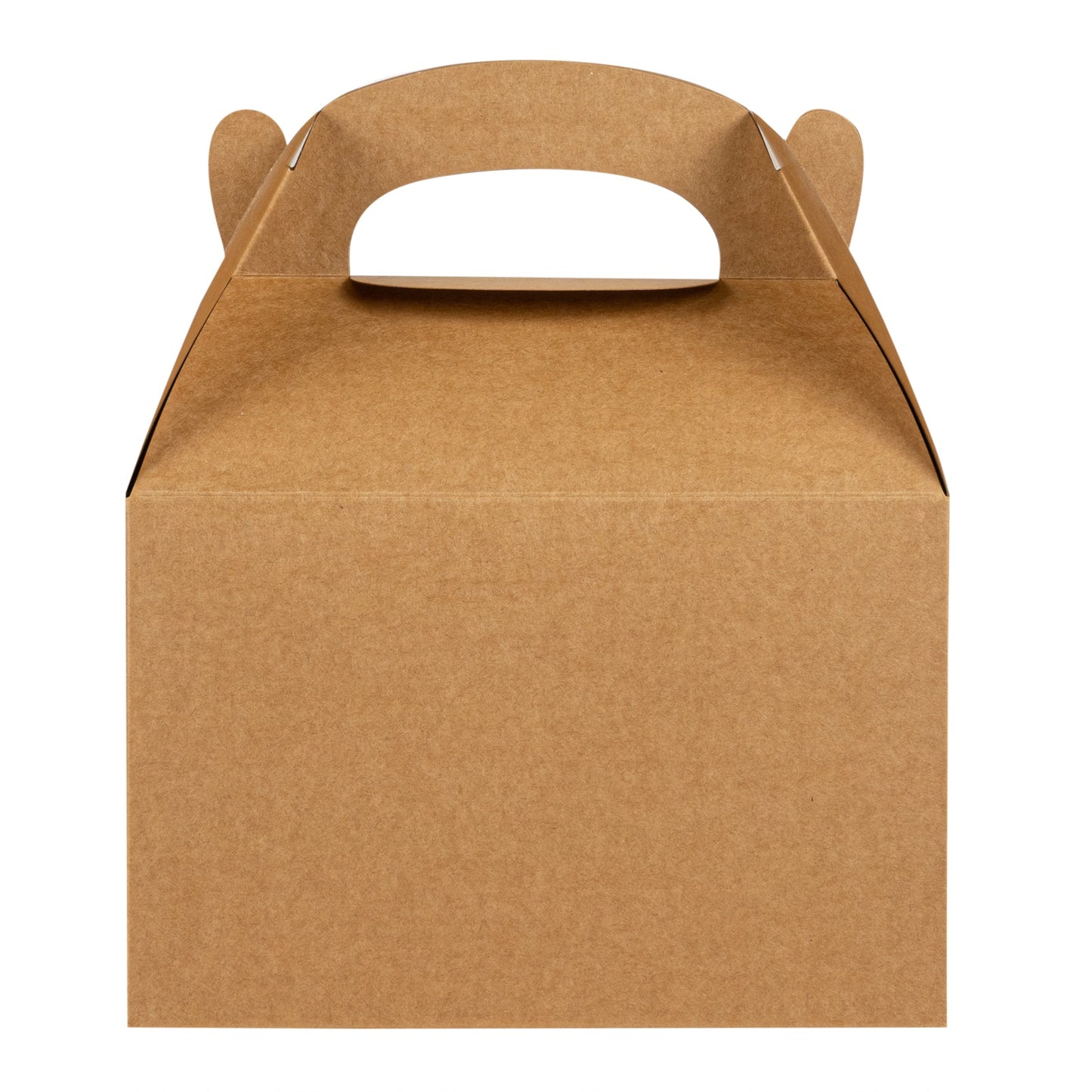 Bio Tek Kraft Paper Gable Box / Take Out Container - Greaseproof - 8 1/2" x 4 3/4" x 5 1/2" - 100 count box