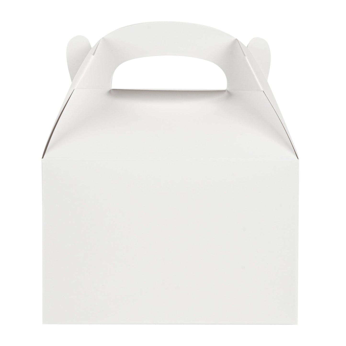 Bio Tek White Paper Gable Box / Take Out Container - Greaseproof - 8 1/2" x 4 3/4" x 5 1/2" - 100 count box