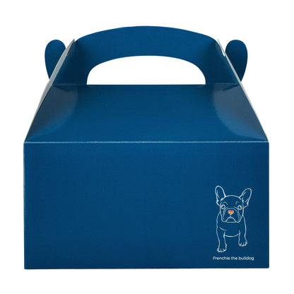 Bio Tek Frenchie Paper Gable Box / Take Out Container - Compostable - 9 1/2" x 5" x 5" - 100 count box
