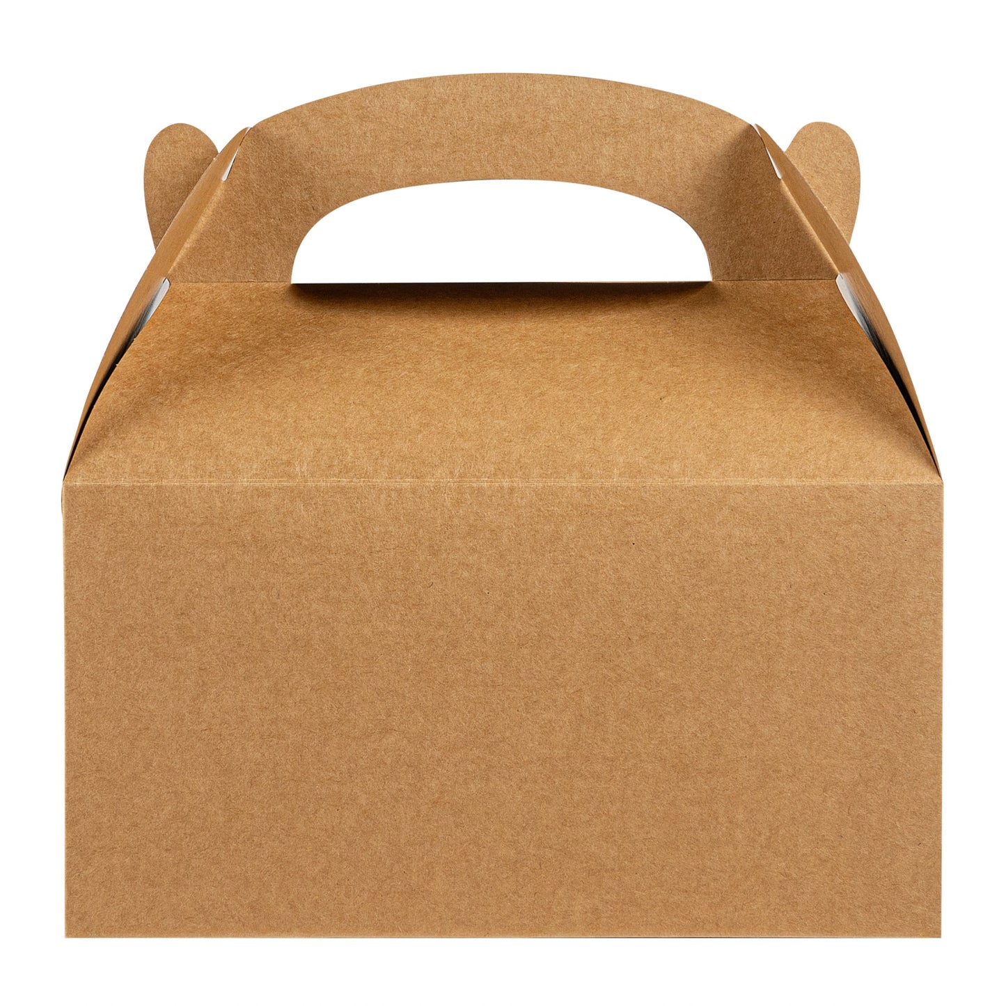 Bio Tek Kraft Paper Gable Box / Take Out Container - Greaseproof - 9 1/2" x 5" x 5" - 25 count box