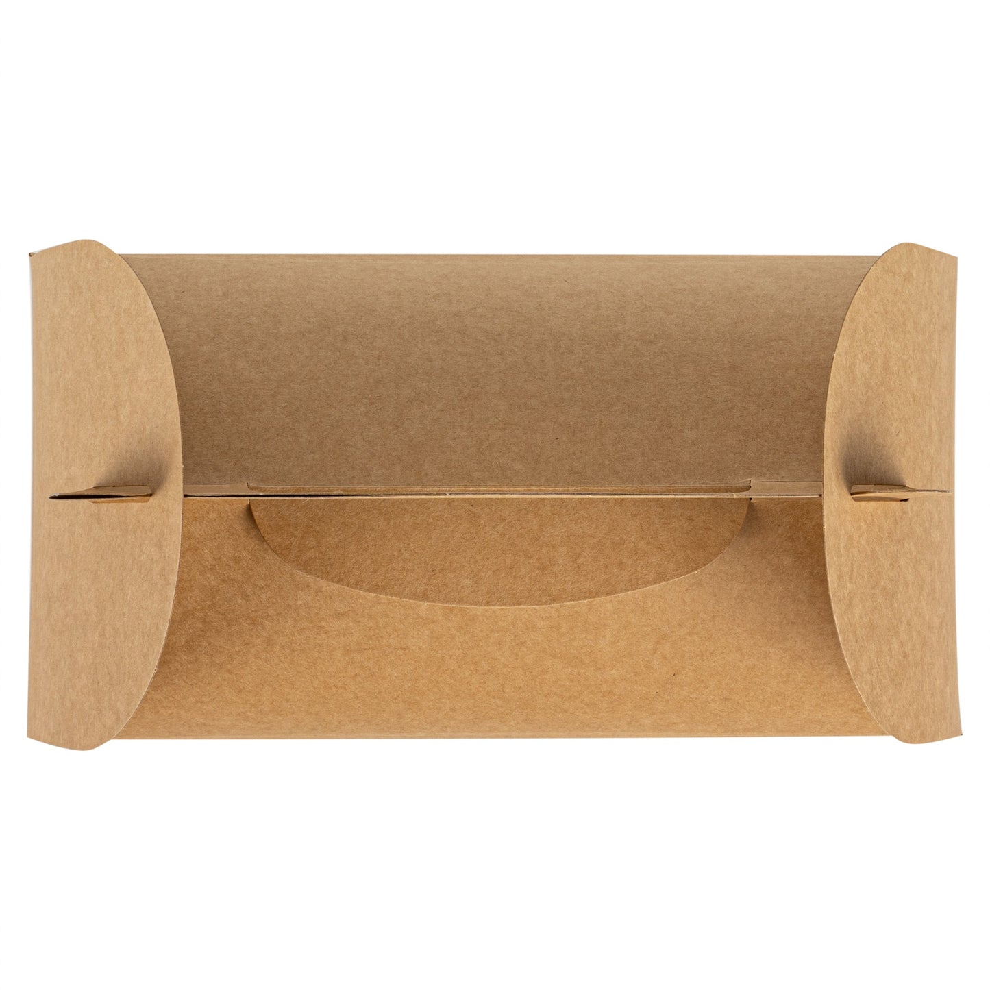 Bio Tek Kraft Paper Gable Box / Take Out Container - Greaseproof - 9 1/2" x 5" x 5" - 25 count box