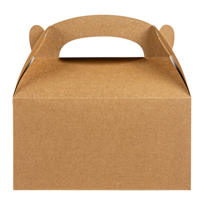 Bio Tek Kraft Paper Gable Box / Take Out Container - Greaseproof - 9 1/2" x 5" x 5" - 100 count box