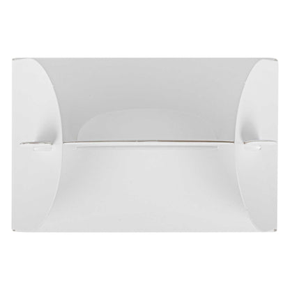 Bio Tek White Paper Gable Box / Take Out Container - Greaseproof, with Window - 4" x 2 1/2" x 2 1/2" - 25 count box