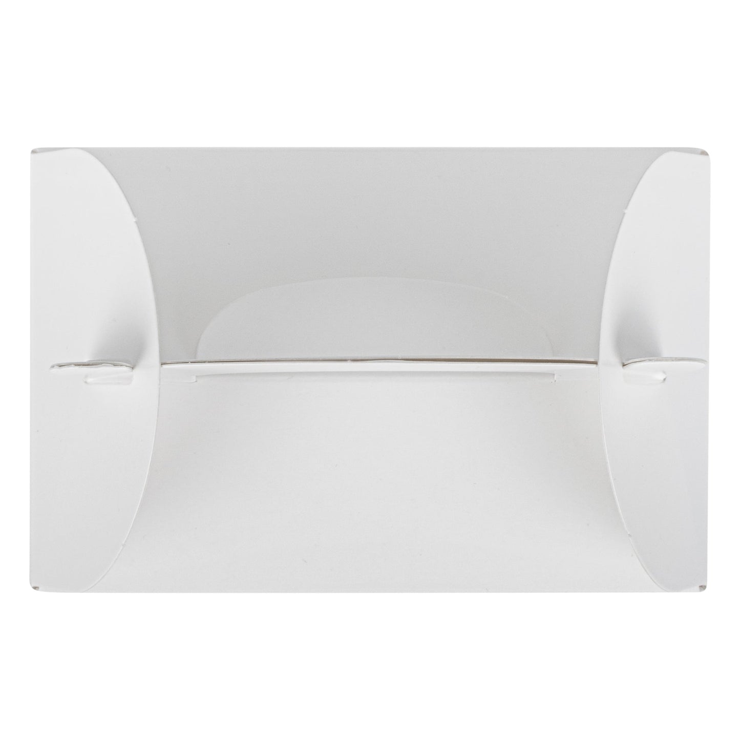 Bio Tek White Paper Gable Box / Take Out Container - Greaseproof, with Window - 4" x 2 1/2" x 2 1/2" - 100 count box