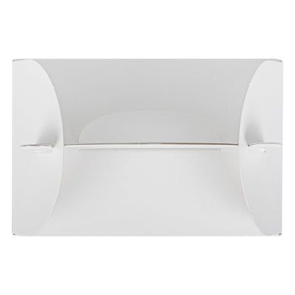 Bio Tek White Paper Gable Box / Take Out Container - Greaseproof, with Window - 4" x 2 1/2" x 2 1/2" - 100 count box