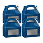 Bio Tek Frenchie Paper Gable Box / Take Out Container - with Window - 6" x 3 1/2" x 3 1/2" - 25 count box