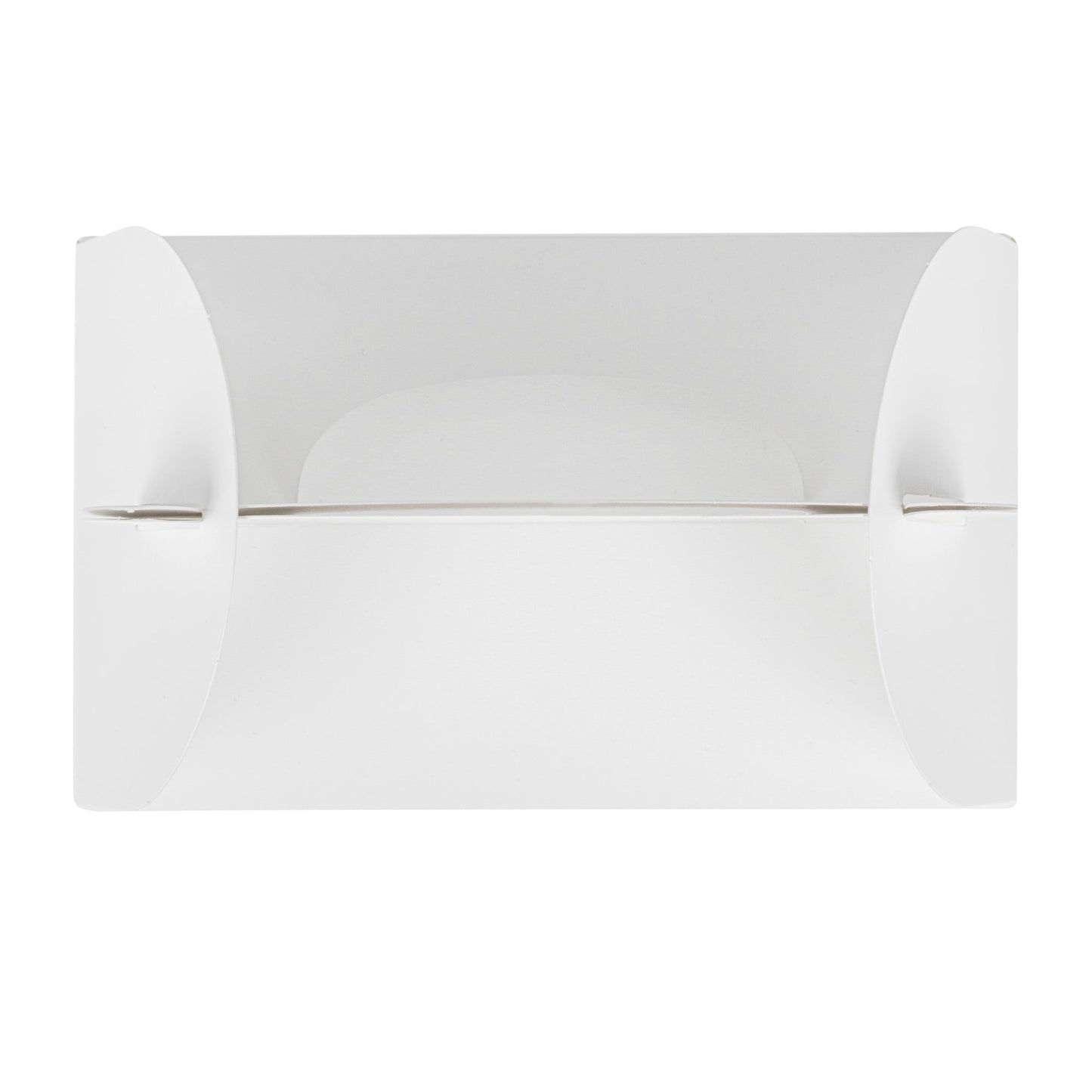 Bio Tek White Paper Gable Box / Take Out Container - Greaseproof, with Window - 6" x 3 1/2" x 3 1/2" - 100 count box