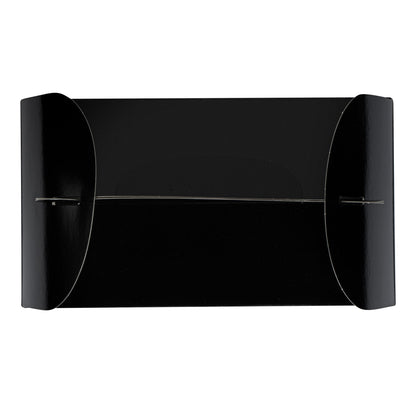 Bio Tek Black Paper Gable Box / Take Out Container - Greaseproof, with Window - 8 1/2" x 4 3/4" x 5 1/2" - 25 count box