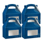 Bio Tek Frenchie Paper Gable Box / Take Out Container - with Window - 8 1/2" x 4 3/4" x 5 1/2" - 25 count box