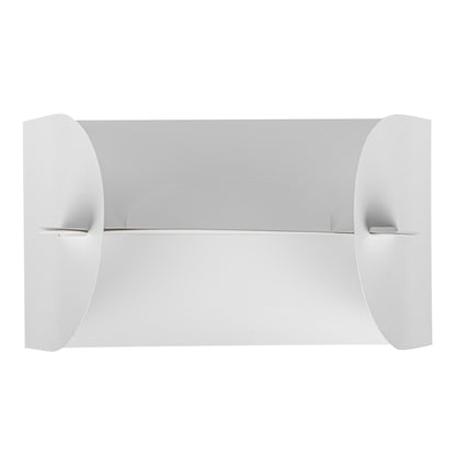 Bio Tek White Paper Gable Box / Take Out Container - Greaseproof, with Window - 8 1/2" x 4 3/4" x 5 1/2" - 100 count box