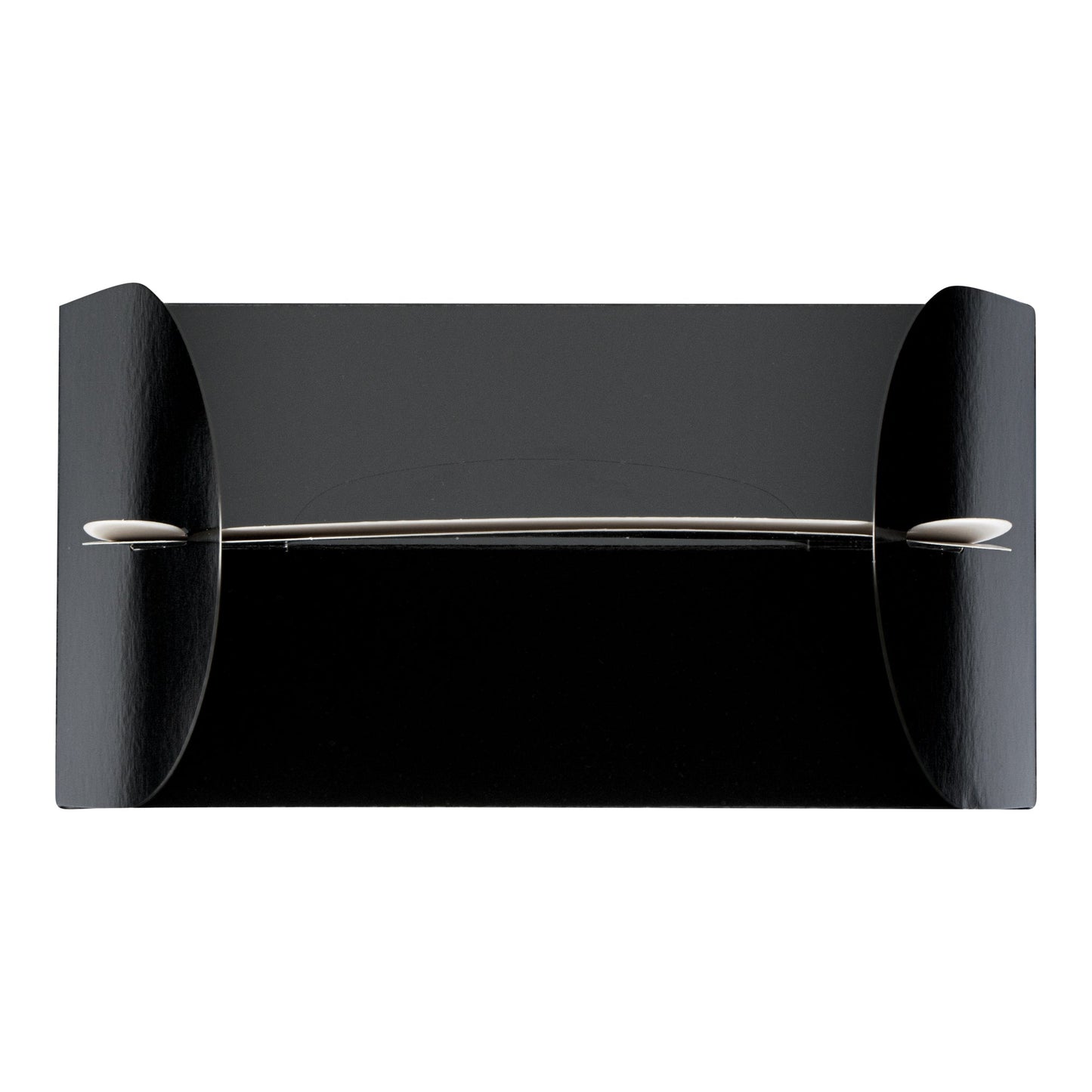 Bio Tek Black Paper Gable Box / Take Out Container - Greaseproof, with Window - 9 1/2" x 5" x 5" - 25 count box