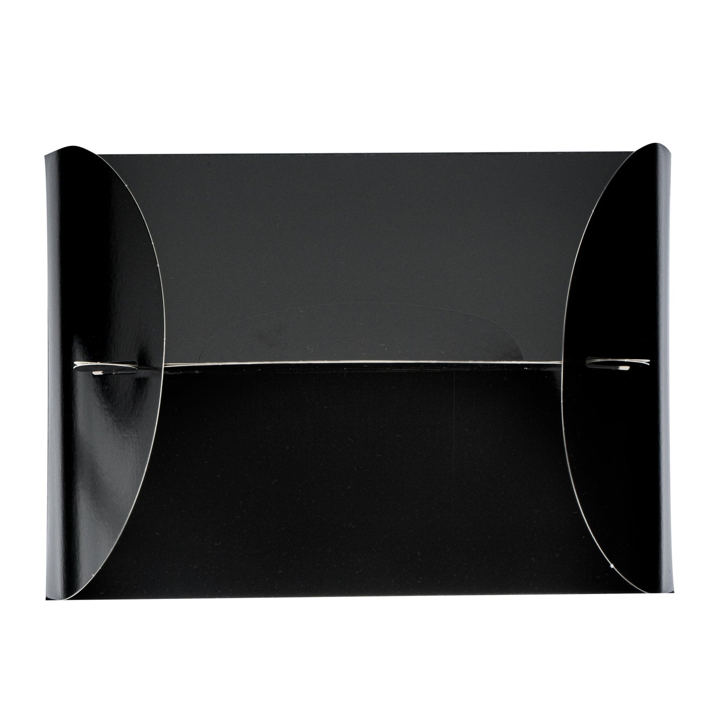Bio Tek Black Paper Gable Box / Take Out Container - Greaseproof, with Window - 10" x 7" x 8" - 25 count box