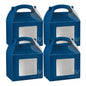 Bio Tek Frenchie Paper Gable Box / Take Out Container - with Window - 10" x 7" x 8" - 25 count box