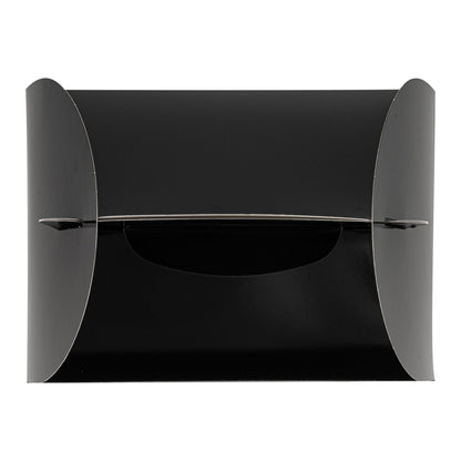 Bio Tek Black Paper Gable Box / Take Out Container - Greaseproof - 10" x 7" x 8" - 25 count box