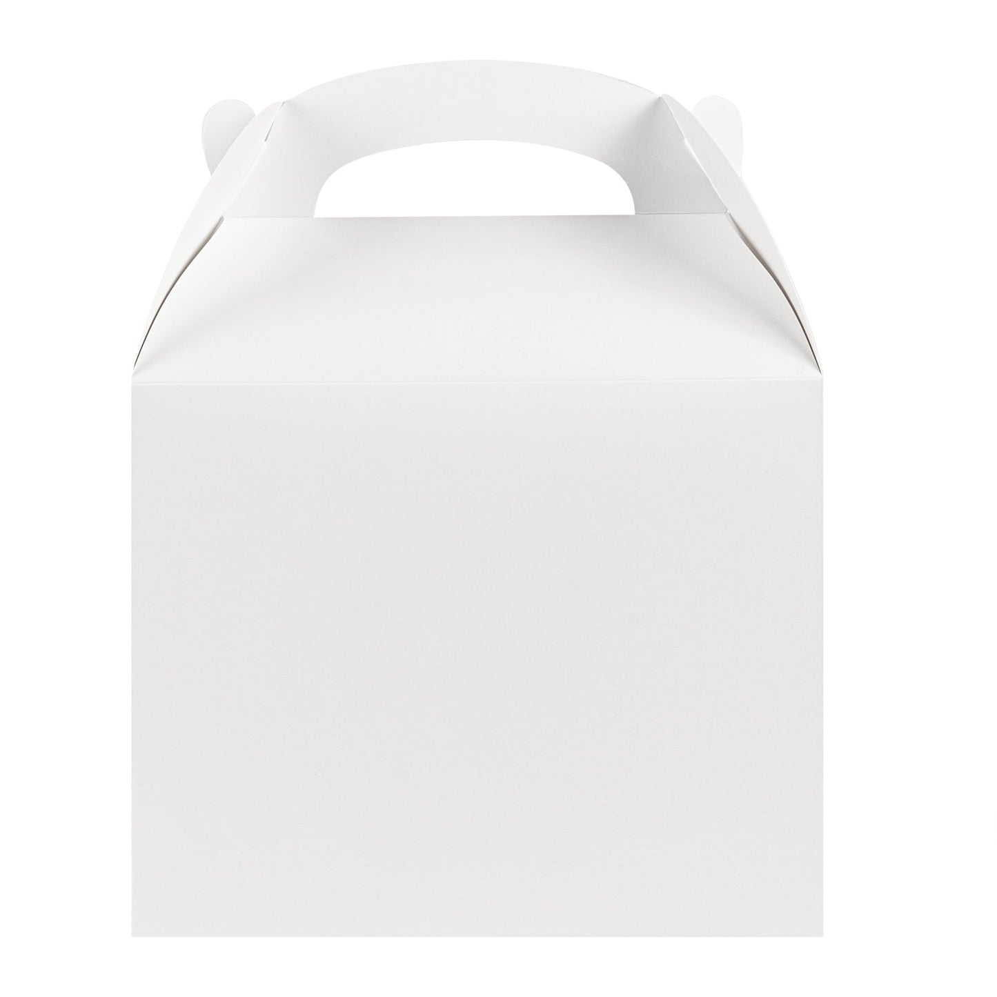 Bio Tek White Paper Gable Box / Take Out Container - Greaseproof - 10" x 7" x 8" - 25 count box