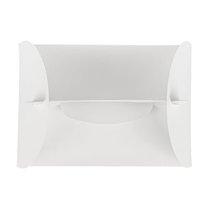 Bio Tek White Paper Gable Box / Take Out Container - Greaseproof - 10" x 7" x 8" - 25 count box