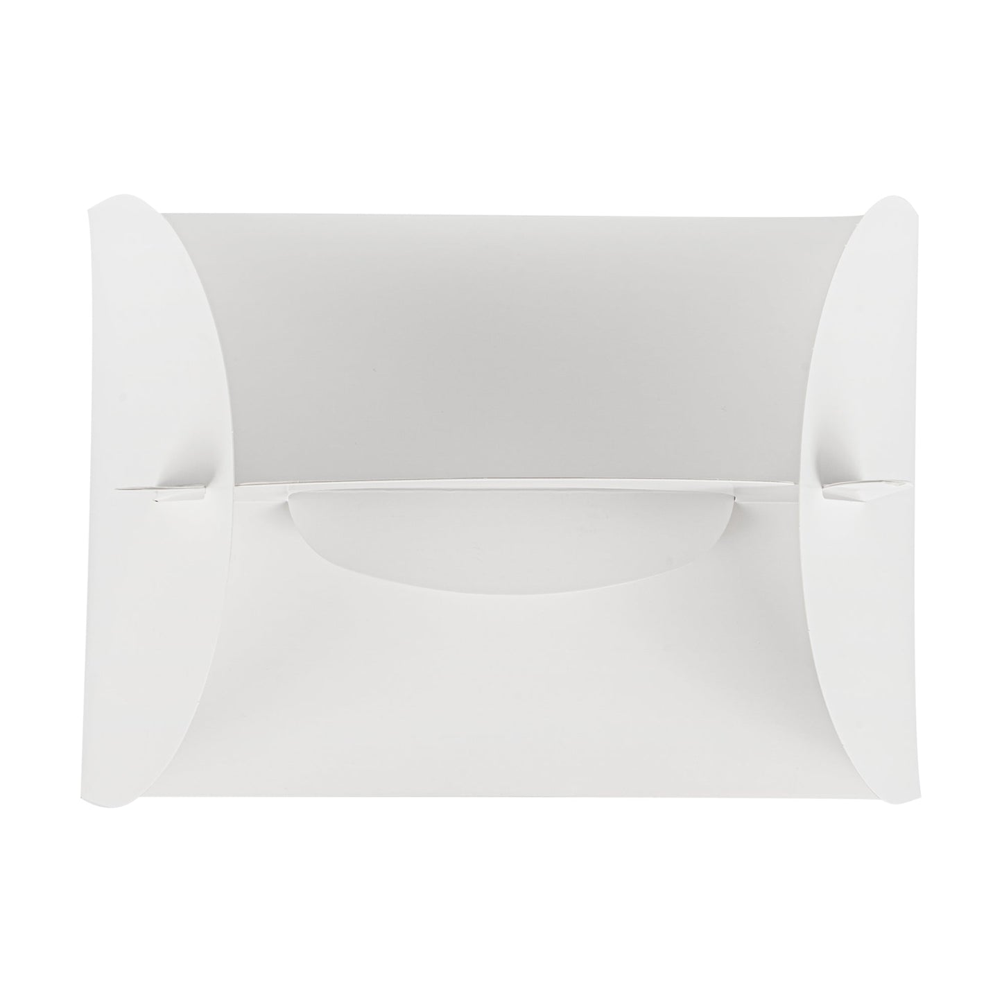 Bio Tek White Paper Gable Box / Take Out Container - Greaseproof - 10" x 7" x 8" - 100 count box