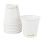 Sustain 9 oz White Paper Cold Cup - PLA Lining, Compostable - 3 1/2" x 3 1/2" x 3 1/4" - 50 count box