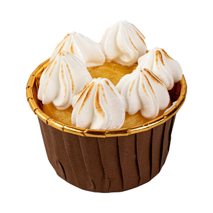 Panificio 3.5 oz Round Brown Foil Paper Baking Cup - Lids Available - 2 3/4" x 2 3/4" x 1 1/2" - 50 count box