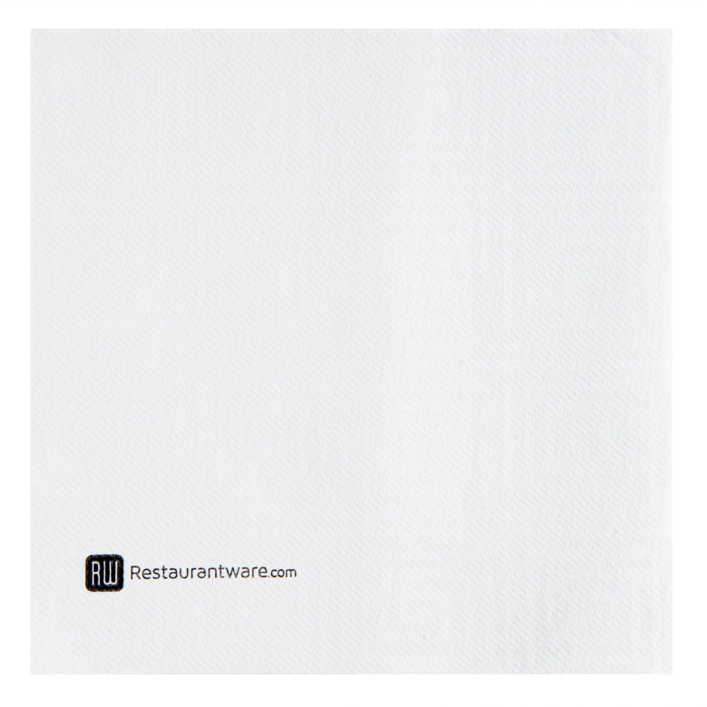 Luxenap Square Greco White Paper Napkin - Air Laid - 15 3/4" x 15 3/4" - 50 count box