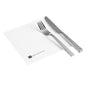 Luxenap Square Greco White Paper Napkin - Air Laid - 15 3/4" x 15 3/4" - 50 count box