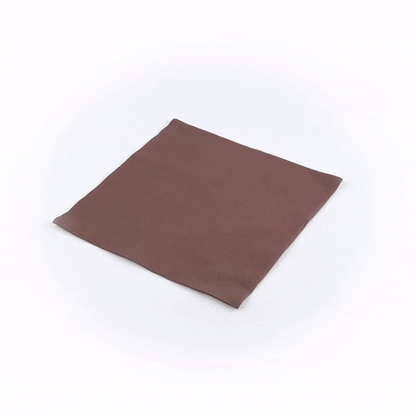 Luxenap Square Brown Paper Napkin - 2-Ply, Micropoint - 15 1/2" x 15 1/4" - 50 count box