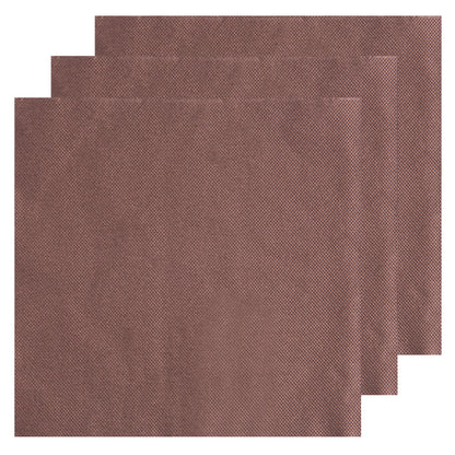 Luxenap Square Brown Paper Napkin - 2-Ply, Micropoint - 15 1/2" x 15 1/4" - 50 count box