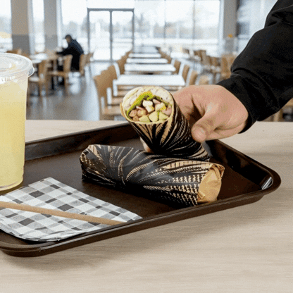 Chef 101 No PFAS Added Kraft Paper Food Wrap and Basket Liner - Mexican Agave, Greaseproof - 12" x 12" - 2000 count box