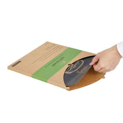 Chef 101 No PFAS Added Kraft Paper Burger Wrap and Fry Basket Liner - Juicy and Hot, Greaseproof, Compostable - 12" x 12" - 200 count box