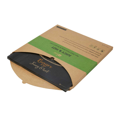 Chef 101 No PFAS Added Kraft Paper Burger Wrap and Fry Basket Liner - Juicy and Hot, Greaseproof, Compostable - 12" x 12" - 2000 count box