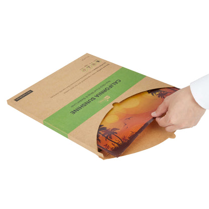 Chef 101 No PFAS Added Kraft Paper Food Wrap and Basket Liner - California Sunshine, Greaseproof, Compostable - 12" x 12" - 200 count box