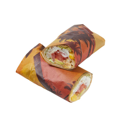 Chef 101 No PFAS Added Kraft Paper Food Wrap and Basket Liner - California Sunshine, Greaseproof, Compostable - 12" x 12" - 200 count box