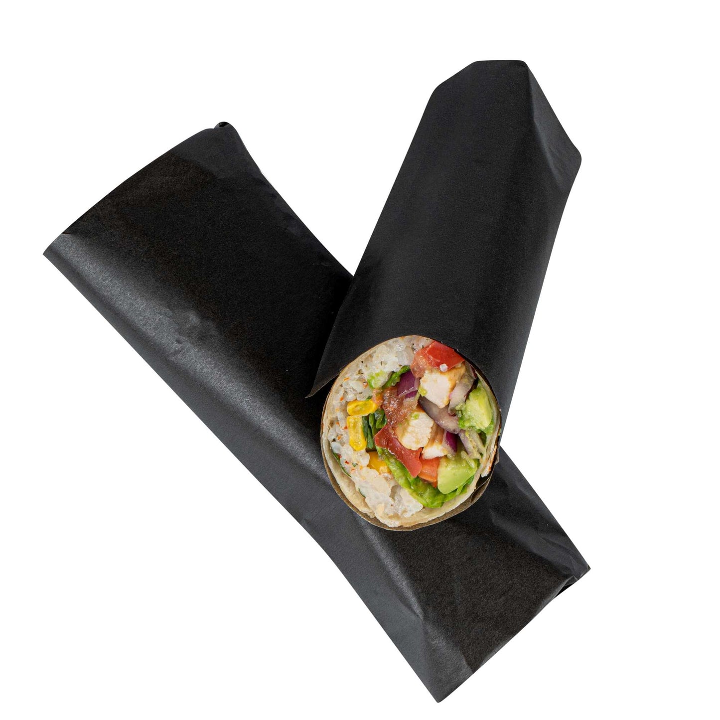 Chef 101 No PFAS Added Black Paper Food Wrap and Basket Liner - Greaseproof, Compostable - 15" x 11" - 200 count box
