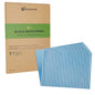 Chef 101 No PFAS Added Blue and White Stripe Paper Food Wrap and Basket Liner - Greaseproof - 15" x 11" - 200 count box
