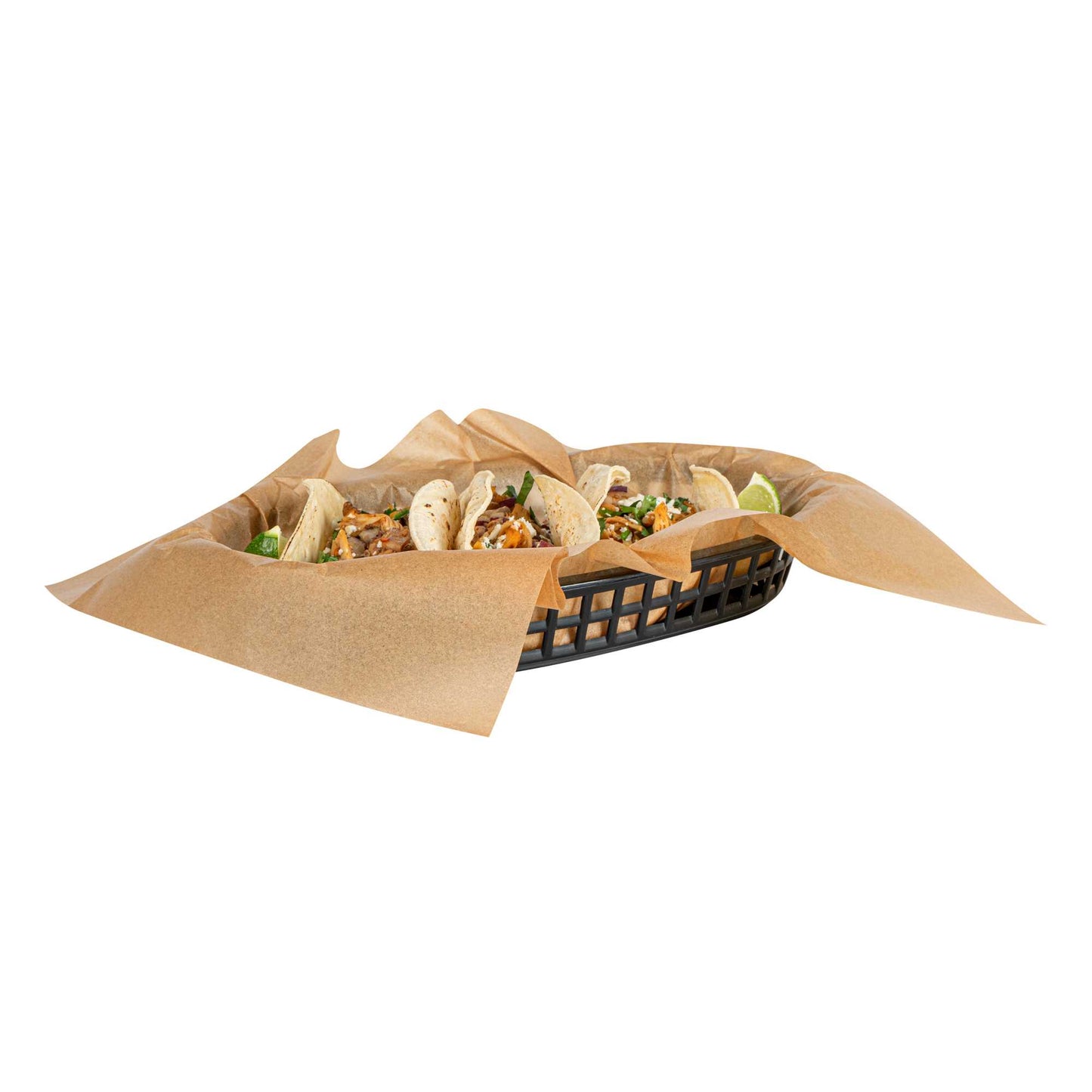 Chef 101 No PFAS Added Kraft Paper Food Wrap and Basket Liner - Greaseproof - 15" x 11" - 200 count box