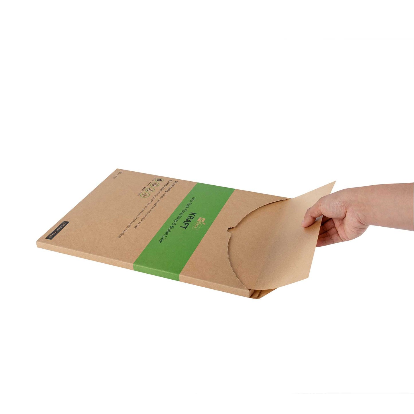 Chef 101 No PFAS Added Kraft Paper Food Wrap and Basket Liner - Greaseproof - 15" x 11" - 2000 count box