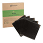 Chef 101 No PFAS Added Black Paper Bakery Wrap and Basket Liner - Greaseproof - 12" x 12" - 2000 count box