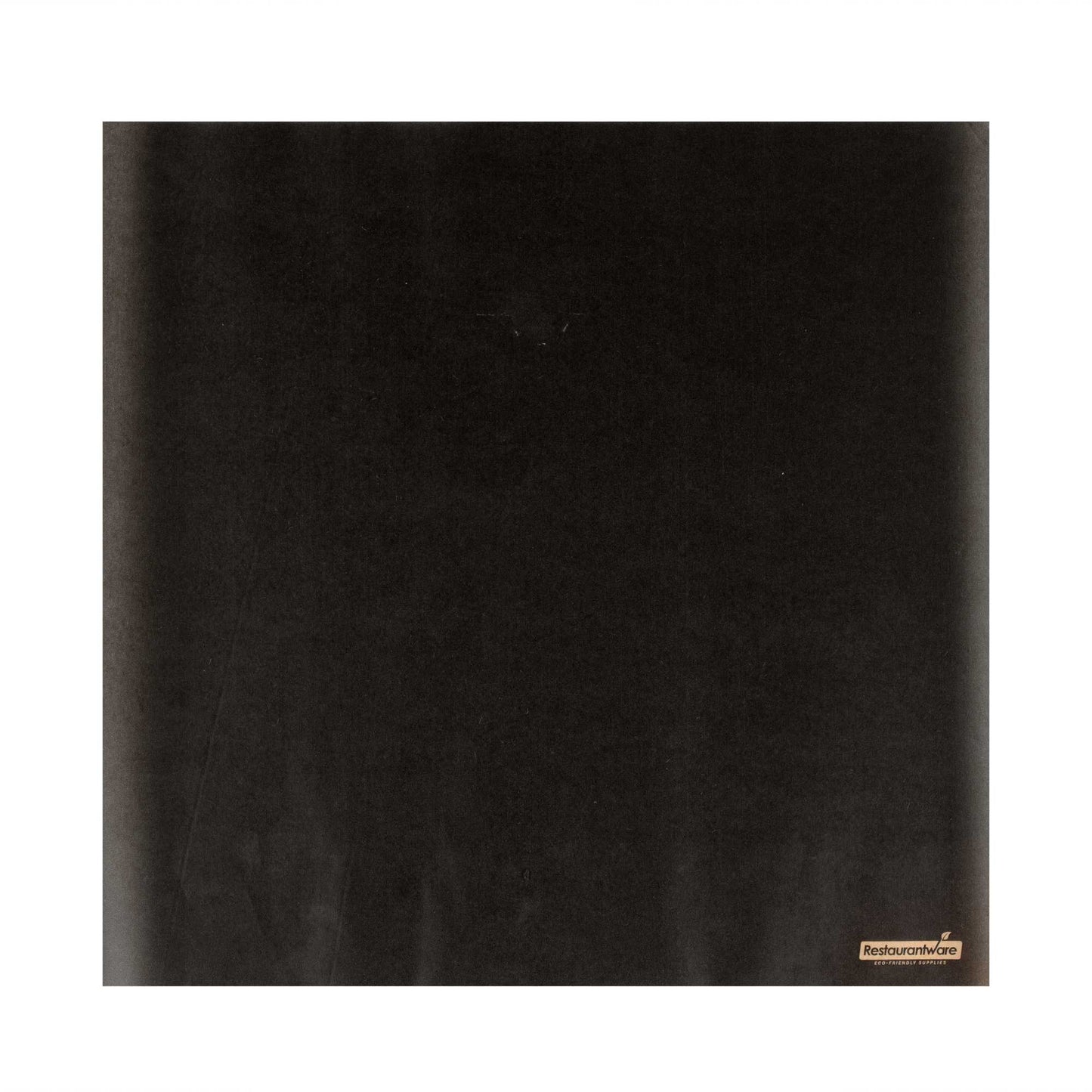 Chef 101 No PFAS Added Black Paper Bakery Wrap and Basket Liner - Greaseproof - 12" x 12" - 200 count box
