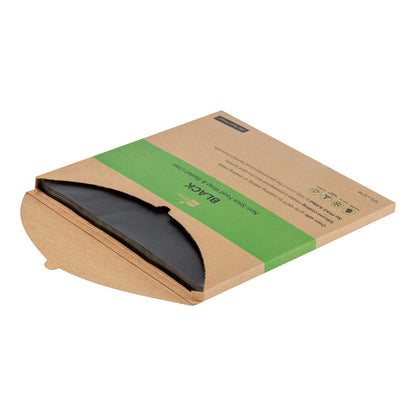 Chef 101 No PFAS Added Black Paper Bakery Wrap and Basket Liner - Greaseproof - 12" x 12" - 200 count box