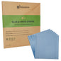 Chef 101 No PFAS Added Blue and White Stripe Paper Bakery Wrap and Basket Liner - Greaseproof - 12" x 12" - 200 count box