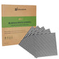 Chef 101 No PFAS Added Black and White Stripe Paper Bakery Wrap and Basket Liner - Greaseproof - 12" x 12" - 200 count box