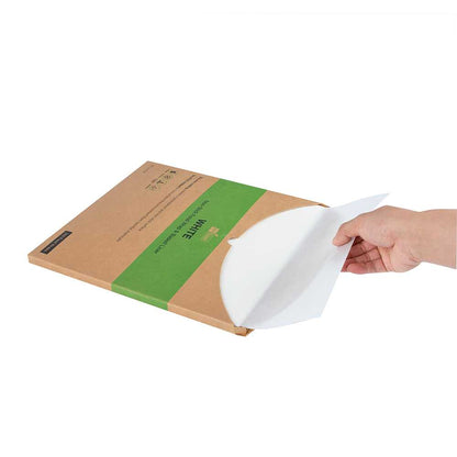 Chef 101 No PFAS Added White Paper Bakery Wrap and Basket Liner - Greaseproof - 12" x 12" - 200 count box
