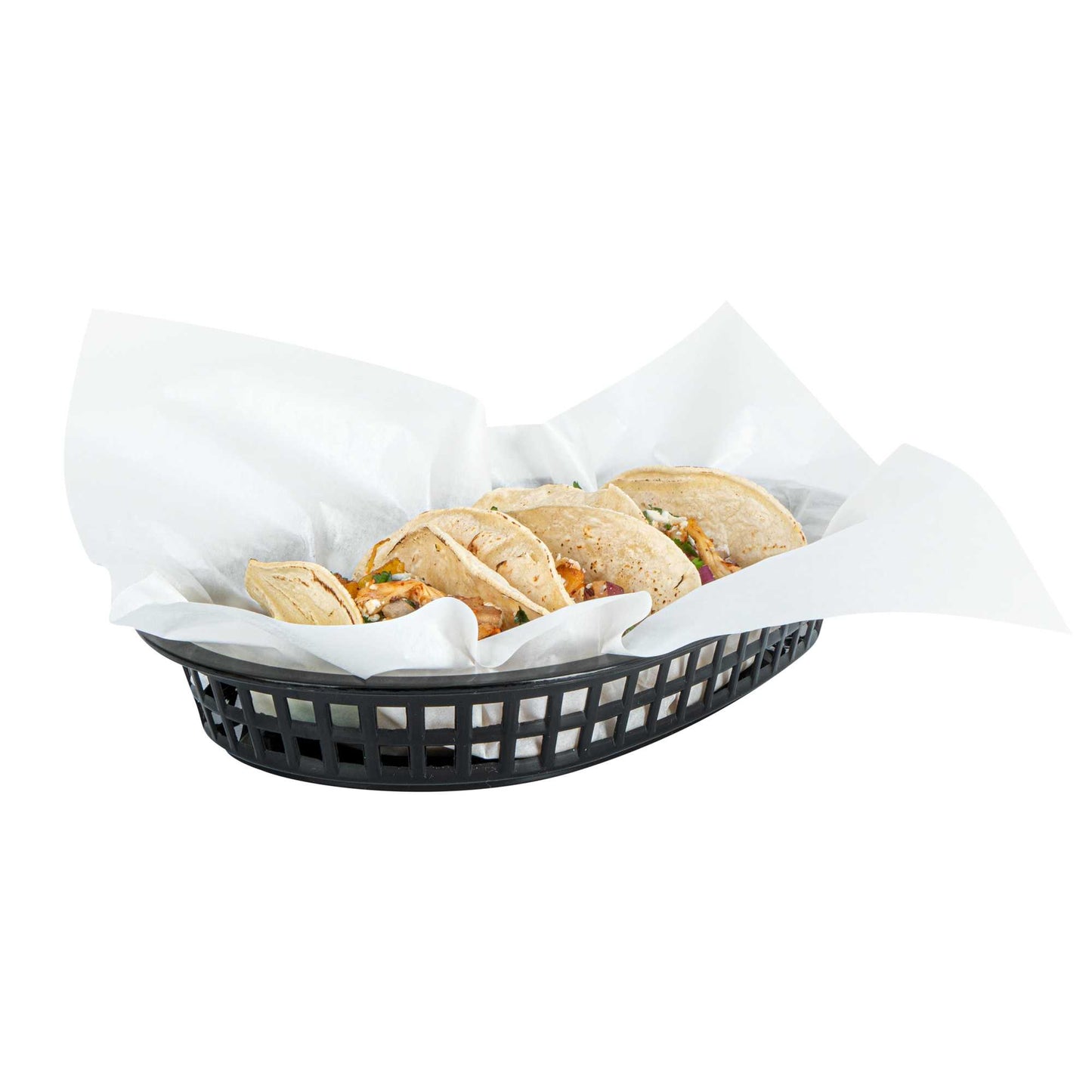 Chef 101 No PFAS Added White Paper Bakery Wrap and Basket Liner - Greaseproof - 12" x 12" - 200 count box