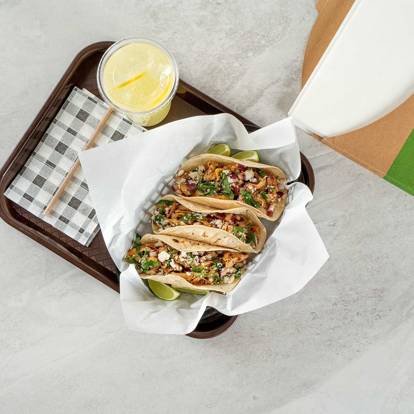 Chef 101 No PFAS Added White Paper Bakery Wrap and Basket Liner - Greaseproof - 12" x 12" - 200 count box