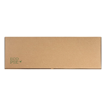 Eco Pie Kraft Paper Corrugated Flatbread Box - 24" x 12" x 2" - 50 count box